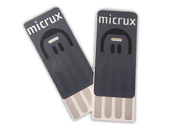 Micrux SPE with 2 Working Electrodes